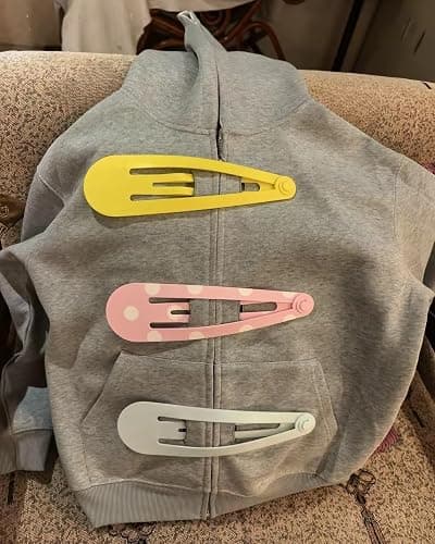 MiniLazy Y2K Hair Clips Cutecore Hoodie Women Wishcore Zip Up Whimsical Jacket Oversized Funky Gyaru Sweatshirt Clothes thumbnail 4
