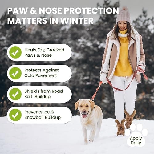PawSono Lick-Safe Dog Paw & Nose Balm with Coconut Oil | All-Natural Moisturizer & Soother for Dry, Cracked Pads & Snout| Cat Wax & Cream, Nose Butter for frenchies| Horse Hoof Care (60 g /2.1 oz) thumbnail 6