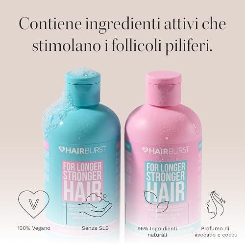 HAIR BURST Shampoo e Balsamo Set per la Crescita dei Capelli per le Donne Contro la Caduta e il Diradamento - Aumento della Crescita dei Capelli Sani thumbnail 2
