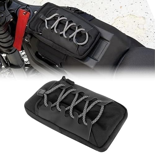Dirt Bike Battery Cover Storage Bag, PSLER Pouch Bag Dirt Bike Frame Bag Fits for Sur Ron Light Bee X S Segway X160 X260 Eride Pro SS Tuttio Soleil01 Yozma IN10 Razor MX350 MX650 79bike Falcon (Black) thumbnail 7