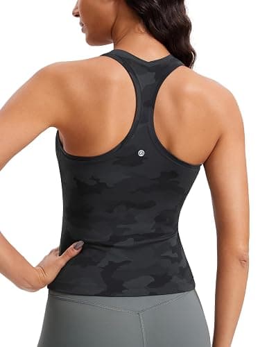 CRZ YOGA Butterluxe Racerback Tank Tops for Women - Yoga Workout Casual Gym Athletic Camisole Tight Sleeveless Shirts - Image 1