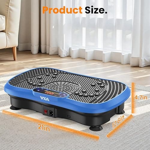 AXV Vibration Plate Fitness Platform Exercise Machine Vibrating Shaking Full Body Shaker Workout Vibrate Stand Shake Board Sport Gym for Weight Loss Fat Burner for Women Men thumbnail 9