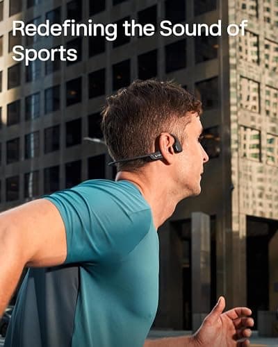 SHOKZ New OpenRun Pro 2 - Open-Ear, Bone Conduction Sport Headphones - with Reflective Strip - Sweat Resistant, Workout Headphones - Secure, Wireless, Comfortable Fit-Deep Bass and Smart Mic App thumbnail 3