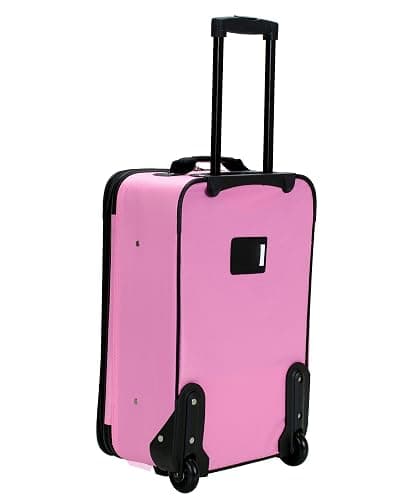 Rockland Journey Softside Upright Luggage Set, Expandable, Pink, 4-Piece (14/19/24/28) thumbnail 3