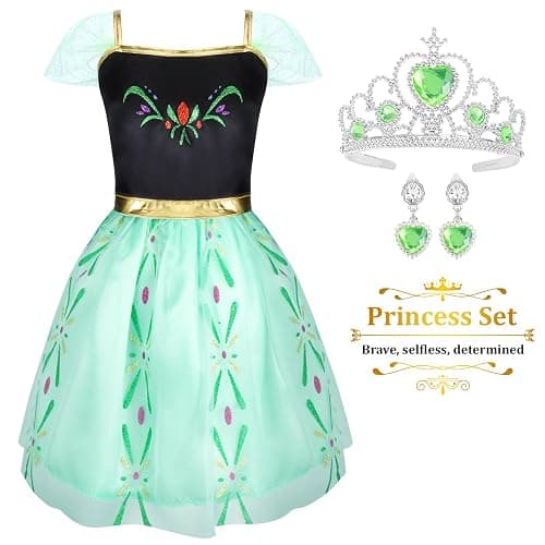 LIMIROLER Princess Dress Up Clothes for Little Girl Role Play Costume Gift Set Princess Dress Up Toys for Toddler Girls thumbnail 7
