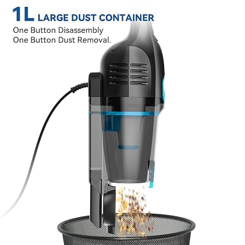 Vazone R6X Corded Stick Vacuum Cleaners for Home, 20Kpa Powerful Suction Stick Vacuum with 16Ft Cord, 2 in 1 Lightweight Handheld Vacuum Cleaner for Hardwood Floor Pet Hair thumbnail 8