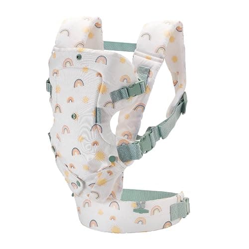 Infantino Flip 4-in-1 Convertible Baby Carrier, Adjustable, Ergonomic Babywearing, Registry Essential, Baby Carrier for Newborn to Toddler, Rainbow thumbnail 9