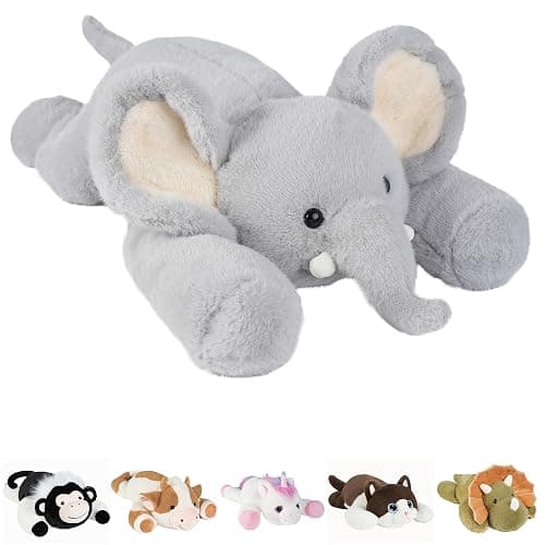 GILFWM Weighted Stuffed Animals Elephant - 25" Big Stuffed Animal Toy Pillow for Kids & Adults, 5 lbs Ultra-Soft Washable Weighted Plush - Image 1