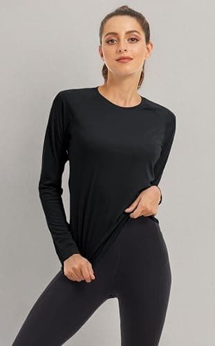 MAGCOMSEN Women's Long Sleeve Shirts UPF 50+ Sun Protection Shirts for Hiking Fishing Workout Rash Guard thumbnail 6