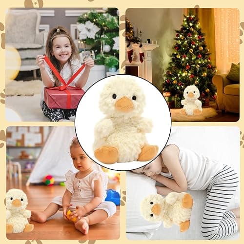 PSFXBM Duck Teddy, Duck Plush Toy, Stuffed Animal Toy, Cute Ducks Soft Plush Animal Doll, Warm Ducks Gifts For Kids, Kids Birthday, Children's Day, Excellent Gift (Yellow) thumbnail 7