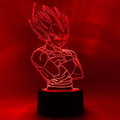 Otaku Lamps Dragon Ball Super - Vegeta Anime Night Light, 16 Color RGB LED – Gift for Otaku thumbnail 6