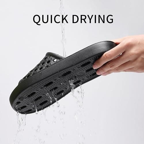 Litfun Shower Shoes for Women Non-Slip Quick Dry Shower Slippers Lightweight Pool Sandals with Drain Holes for College Dorm, Beach, Bathroom & Gym thumbnail 5