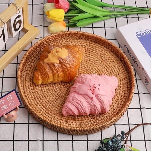 BELLYDOG Delightful Bread Squishies - Croissant - Realistic Slow Rising Fidget Toy, Scented Stress Relief, Fun Restaurant Decor, Safe PU Material for Endless Squeezable Joy! (Yellow) thumbnail 4