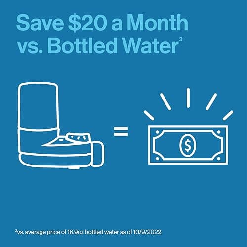 Brita Faucet Mount System, Water Faucet Filtration System with Filter Change Reminder, Reduces Lead, Made Without BPA, Fits Standard Faucets Only, Elite, Chrome, Includes 1 Replacement Filter - Faucet Mount + 1 Filter thumbnail 7