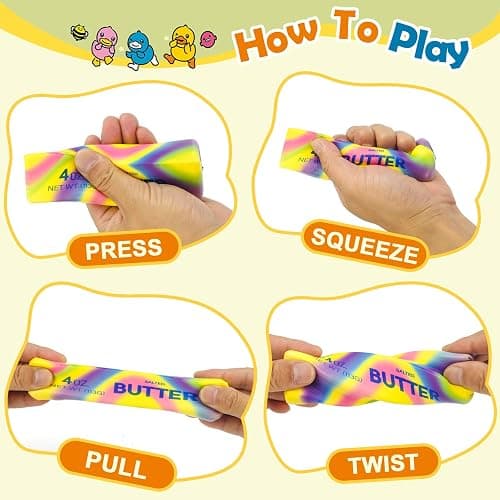 2pcs Slow Rising Butter Squishy, 2026 New Realistic Soft Butter Stick ,Butter Squishy Relief Fidget Toys,Slow Rebound Stress Relief Toy Gifts thumbnail 7