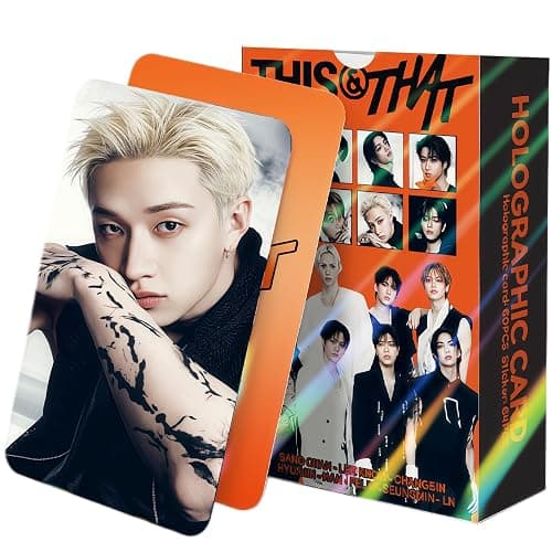 PYAJUU Stray Kids Photocards 124 PCS SKZ THIS & THAT Album Photo Cards with 64 PCS Stickers KPOP Gift RUN IT Lomo Merch for SKZ Boys and Girls Straykids Laser Greeting Cards 2026 - Image 1