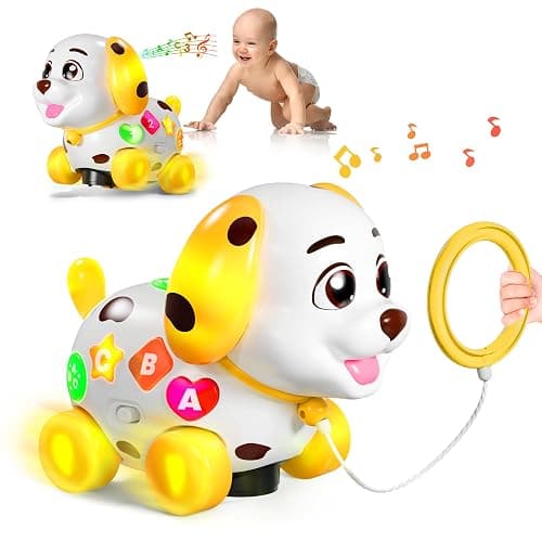 Toys for 1 Year Old Girl Gifts, Musical Baby Toys 6-12-18 Months, Bilingual Learning Toy for 1 Year Old, 1st Birthday Girl Boy Gift Presents, Music Toddlers Puppy for Infants 7 8 9 Months thumbnail 7