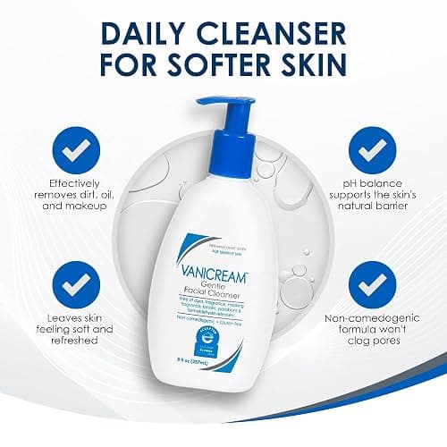 Vanicream Gentle Facial Cleanser with Pump Dispenser - 8 fl oz - Formulated Without Common Irritants for Those with Sensitive Skin thumbnail 4