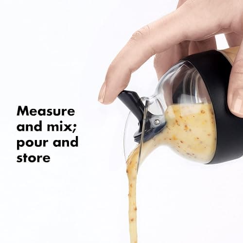 OXO Good Grips Little Salad Dressing Shaker - Black, Small thumbnail 4