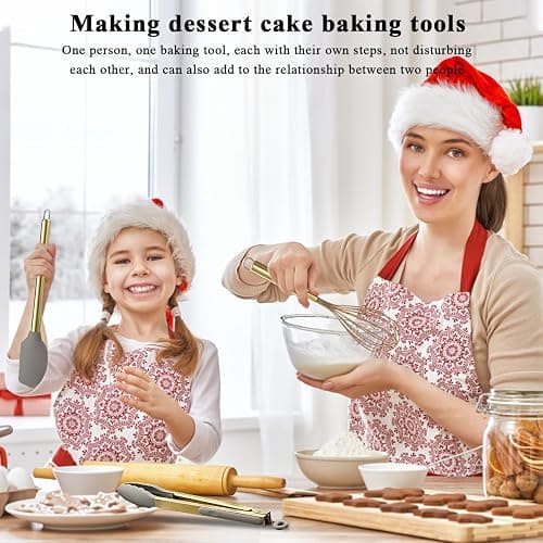 Gold Kitchen Utensils Set, Kyraton 38 Pieces Non-Stick Silicone Cooking Utensils Set, Spoon Spatula Set with Sturdy Stainless Steel Utensil Holder, Dishwasher Safe thumbnail 5