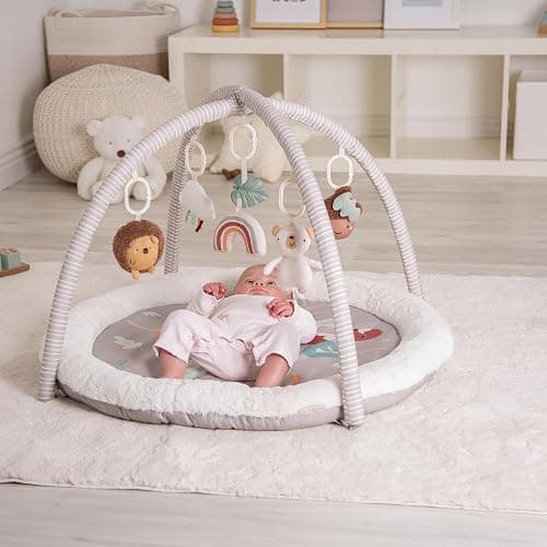Red Kite Play Gym - Padded Play Gym with Hanging Toys & Tummy Time Mirror (Woodland Walks) thumbnail 2