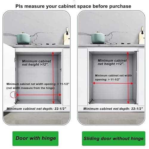 DINDON Pull Out Cabinet Organizer for Pans, Pot lid, Cookie Sheet, Cutting Board, Baking Tray, Slide Out Kitchen Cabinet Storage Organizer, 10.5''W X 21"D X 10.6"H, Wood thumbnail 5