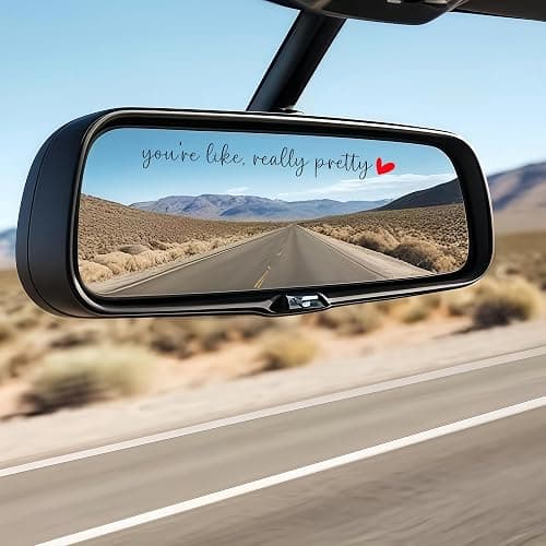 4 x You Are Like Really Pretty Rear View Mirror Sticker,Car Rear View Mirror Decal,Affirmation Rearview Mirror Stickers,Car Accessories For Women,Water Bottle Laptop Bumper Tumbler Vanity Window Decal thumbnail 3