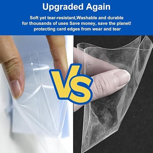 600 Counts Soft Clear Perfect Fit Card Sleeves for Trading Cards, Exact Fit Protector for TCG, Sports (Basketball, Baseball, Football) and Collectible Cards,Plastic Penny Sleeves(600) thumbnail 6