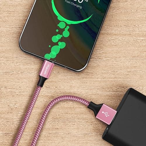 etguuds Pink USB C Cable 3ft, 2-Pack USB to USB C Cable 3A Fast Charging Type C Cable Braided Data Cord for iPhone 16 15 Pro Max Samsung Galaxy S25 S24 S23 S22 S21 S20 S10 Note 20, Pixel Moto thumbnail 8