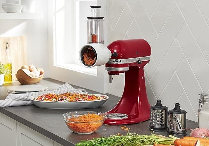 KitchenAid Fresh Prep Slicer/Shredder, 1, White - 3 Blades - Prep Attachment thumbnail 5