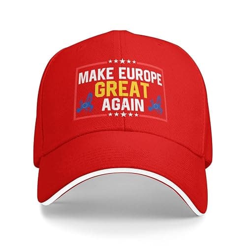 peiyeety Make Europe Great Again Mesh-Trucker-Mütze, verstellbare Baseballkappen für Männer und Frauen, Klassische Papa-Mütze - Image 1