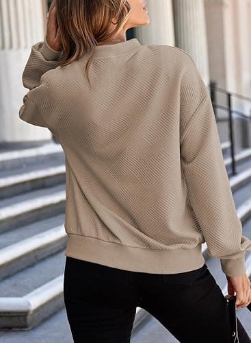 EVALESS Womens Bomber Jacket Coat Casual Stand Collar Zip Up Lightweight Fall Fashion Jackets Outfits with Pockets thumbnail 6