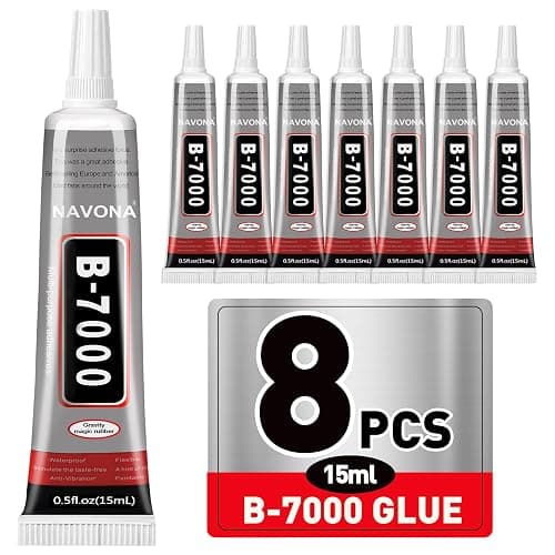 8 PCS 15ml B7000 Glue Clear with Precision Tip, Bedazzling Glue, Super Glues, Rhinestone Glue for Nail, Craft Glues, Jewelry Making, Nail Art, DIY, Makeup, Shoes - Image 1