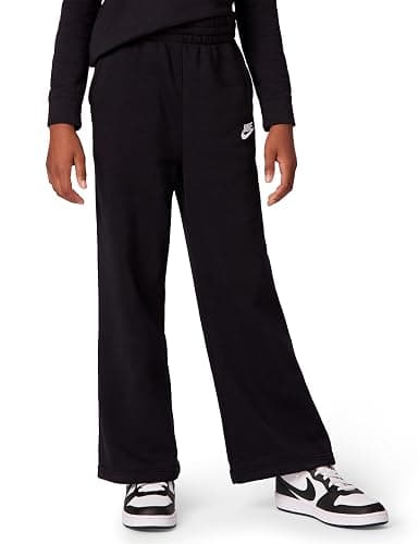 Nike Girls' Sportswear Club Fleece Wide-Leg Pants - Image 1