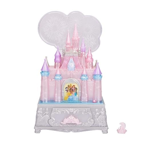 Disney Princess Jewelry Box for Girls Princess Castle Keepsake Jewelry Box with Music & Firework-Like Light Show, Plays Song “A Dream Is a Wish Your Heart Makes” thumbnail 11