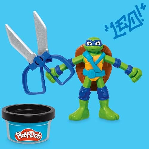 Play-Doh Teenage Mutant Ninja Turtles Cowabunga Creations Bendy 4 Inch Action Figures Set, Kids Arts & Crafts, TMNT Toys for Boys & Girls 4+ thumbnail 7