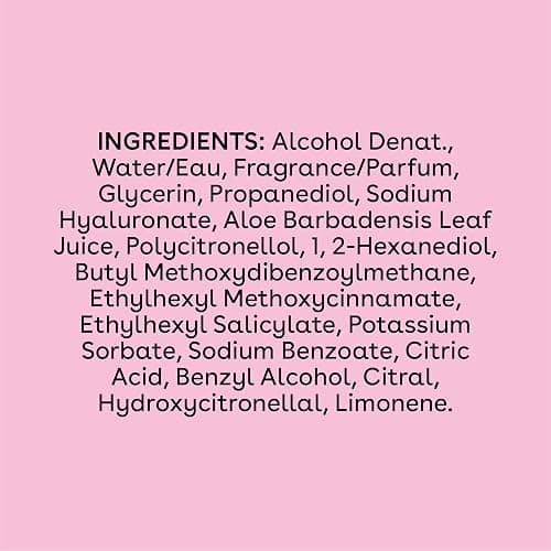 eos Cashmere Body Mist, Pomegranate Raspberry, Body Spray for Women, Hair Mist, Fruity, Moisturizing, Hyaluronic Acid, Glycerin, Vegan, Cruelty-free, 6 fl oz thumbnail 8