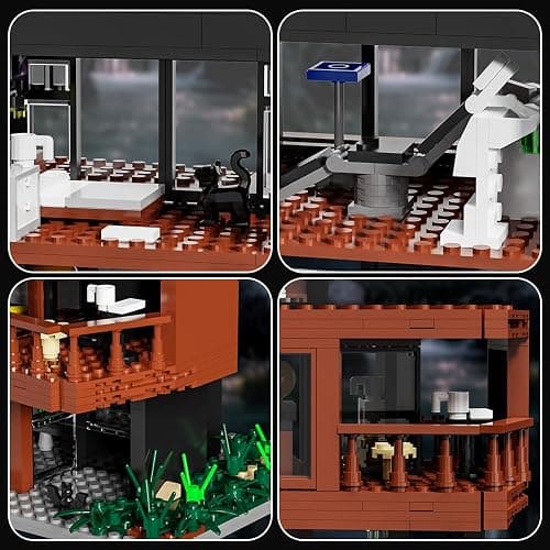 NETEHU Romance Films Fans Architecture Blocks，House Building Set House Present for Adult Halloween Christmas Valentine (979Pcs Mini Bricks) thumbnail 9