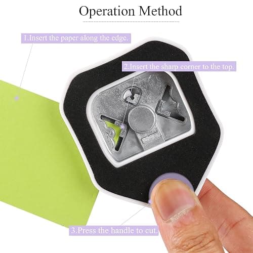 LOONENG 3 Way Beauty Shape Corner Punch, 3 in 1 Corner Paper Punch for Paper Crafts, Laminate, Cardstock, Business Card, DIY Projects, Photo, Card Making and Scrapbooking thumbnail 5