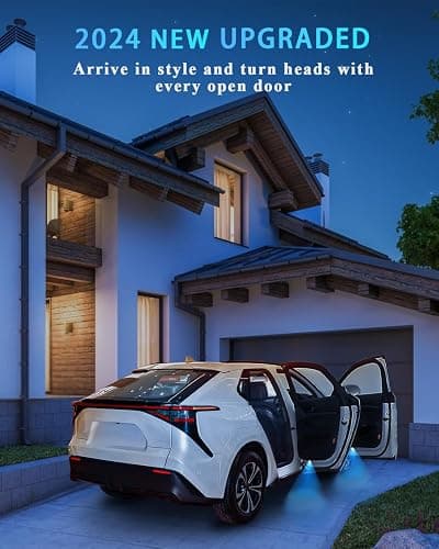 Car Door Lights Logo Projector Puddle Lights Compatible with A B C E M GL GLA GLC GLE Class Accessories, No Fade 4K-HD Car Welcome Lights(2 Pack) thumbnail 2
