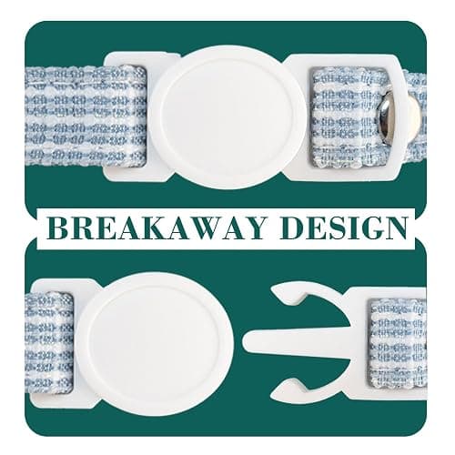 Breakaway cat collar two pack pink and blue thumbnail 4