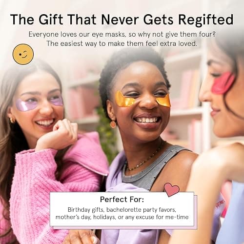 grace & stella Under Eye Gel Patches Multi-Color Pack - 4 Pairs of Under Eye Patches for Dark Circles - 4 Colors/1 Pair Each - Puffy Eyes Treatment - Vegan Cruelty Free Birthday Gifts for Women thumbnail 6