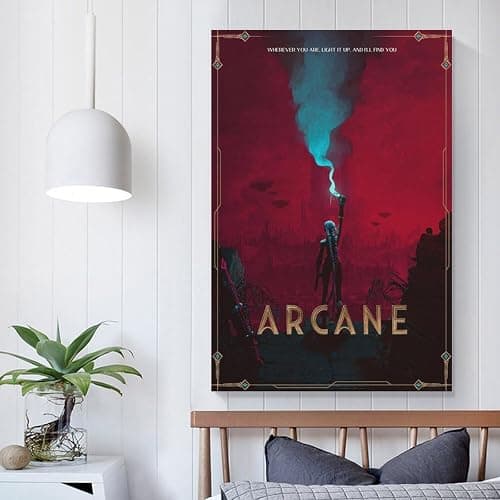 MWKGQXKL Arcane Canvas Poster Wall Art Decor Print Picture Paintings for Living Room Bedroom Decoration 12x18inch(30x45cm) thumbnail 5