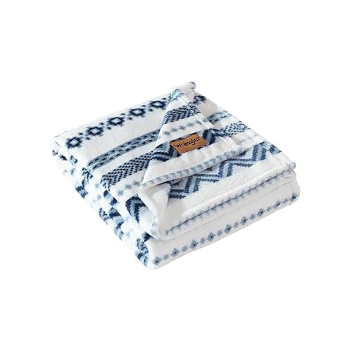 Wrangler - Throw Blanket, Soft Plush Fleece Bedding, Yellowstone Inspired, Western Decor for Bed or Couch (Diamond Trail Blue, 50" x 60") thumbnail 2