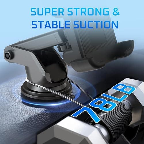 heetipuk Car Phone Holder with Bluetooth Speaker, Amplify Phone Navigation/Music Volume, Induction Speaker User-Friendly for Seniors, Dashboard/Air Vent Mount, USB A to C Cable thumbnail 6