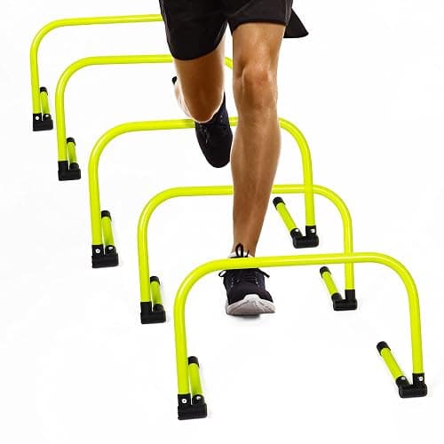 Body Sport Adjustable Athletic Speed Training Hurdles, Jumping & Speed Training Fitness Equipment, Hurdles for Track & Field, Basketball, Soccer & More - Image 1