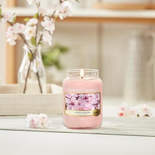 Yankee Candle bougie jarre parfumée | grande taille | Fleur de cerisier | jusqu’à 150 heures de combustion |Cadeaux de la fête des mères thumbnail 2