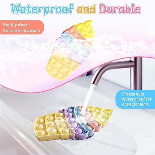 Kids Push Bubble Fidgets Toys, Cute Ice Cream Cone Sensory Toy Gift for Toddler Boys Girls Age 3 4 5-7 Party Favors Classroom Prize Stress Relief OfficeTravel Stuffer thumbnail 6