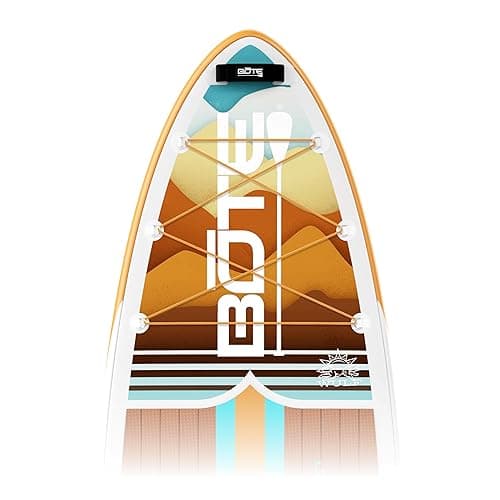BOTE Wulf Aero Inflatable Stand Up Paddle Board Kit Includes Accessories Adjustable Paddle iSUP Travel Bag Blow Up Pump Safety SUP Coiled Leash Multiple Sizes - 11 FT 4 In - Native Dune thumbnail 2
