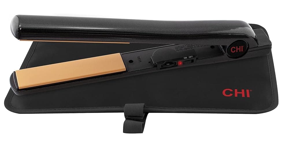 CHI Tourmaline Ceramic Series Flat Iron, Hair Straightener For Silky Smooth Hair, Ideal For Straightening Or Curling Hair, 1" Iron, Onyx Black thumbnail 3